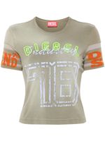 Diesel t-shirt à logo floqué - Vert - thumbnail