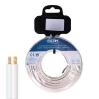 Parallelkabel EDM 28760 Wit 50 m Haspel Audio