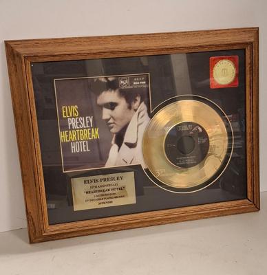 Elvis Presley - Heartbreak Hotel 35th Anniversary 24KT Gouden Plaat