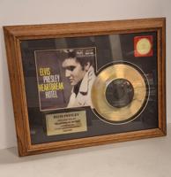 Elvis Presley - Heartbreak Hotel 35th Anniversary 24KT Gouden Plaat