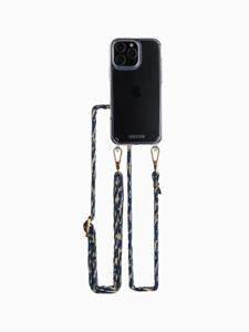Høyde iPhone 16 Pro Max backcover - Telefoonhoes met koord - Beachy Blue
