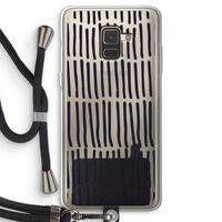 Moroccan stripes: Samsung Galaxy A8 (2018) Transparant Hoesje met koord