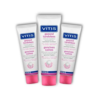 Vitis Tandpasta Gezond Tandvlees - 3 x 75 Ml Promopakket