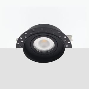 Bella Ondiepe LED trimless spot kantelbaar 5Watt rond ZWART IP65 dimbaar - interne driver