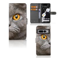 Telefoonhoesje | Met pasjeshouder | Google Pixel 7 Pro Britse Korthaar