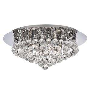 Searchlight Plafond kroonluchter Hanna 45cm chroom met kristal 3406-6CC