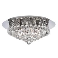 Searchlight Plafond kroonluchter Hanna 45cm chroom met kristal 3406-6CC