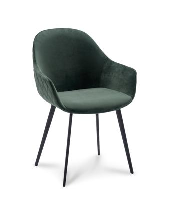Stoel Carmen velvet Green