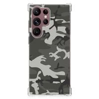 Samsung Galaxy S23 Ultra Doorzichtige Silicone Hoesje Army Light - thumbnail