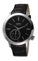 Horlogeband Esprit ES101002 Leder Zwart 22mm