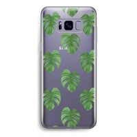 Monstera leaves: Samsung Galaxy S8 Transparant Hoesje