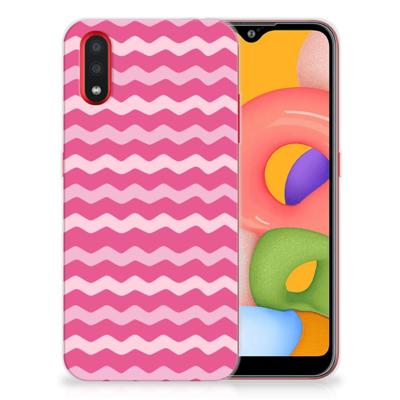 Samsung Galaxy A01 | TPU bumper | Waves Pink