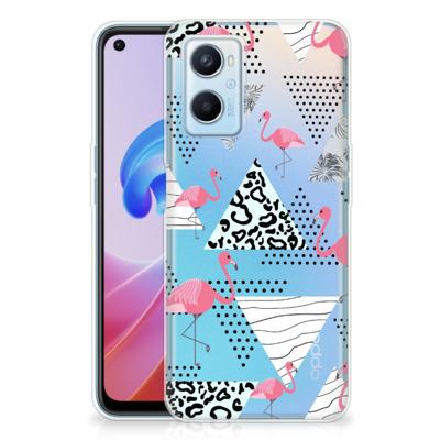 OPPO A96 | OPPO A76 | TPU Hoesje | Flamingo Triangle