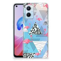 OPPO A96 | OPPO A76 | TPU Hoesje | Flamingo Triangle