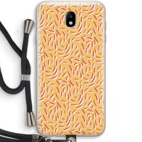 Camouflage: Samsung Galaxy J7 (2017) Transparant Hoesje met koord