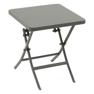 Bijzettafel/tuin tafel Oase - metaal - groen - 40 x 40 x 45 cm - voor buiten - inklapbaar