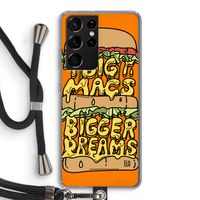 Big Macs Bigger Dreams: Samsung Galaxy S21 Ultra Transparant Hoesje met koord