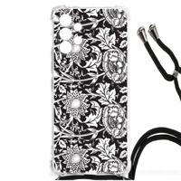 Samsung Galaxy A13 4G Case Black Flowers