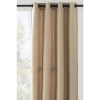 1+1 Gratis Leen Bakker - Gordijn Mila - Licht - 140x280 Cm (1 Stuk) - Polyester - Bruin