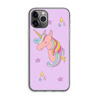 Roze eenhoorn: iPhone 11 Pro Max Transparant Hoesje