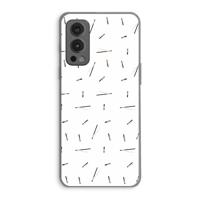 Hipster stripes: OnePlus Nord 2 5G Transparant Hoesje - thumbnail