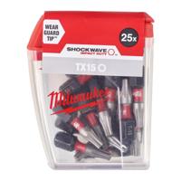 Milwaukee SHOCKWAVE™ IMPACT DUTY schroefbits TX15 x 25 mm VE=25 - 4932430873