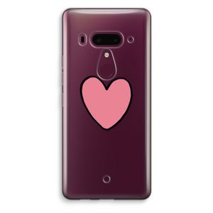 Hartje: HTC U12+ Transparant Hoesje