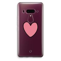 Hartje: HTC U12+ Transparant Hoesje