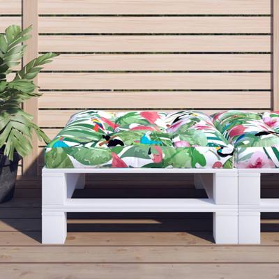 Palletkussen 80x80x12 cm stof meerkleurig