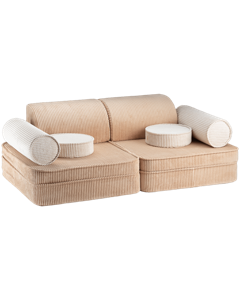 Wigiwama Settee Sofa - Brown Sugar Rib