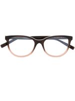 Saint Laurent Eyewear lunettes de vue à effet dégradé - Marron