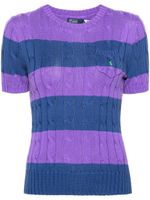 Polo Ralph Lauren haut en maille à design colour block - Violet