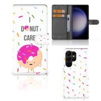 Samsung Galaxy S23 Ultra Book Cover Donut Roze - thumbnail