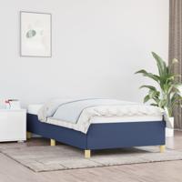Bedframe zonder matras 90x190 cm stof blauw