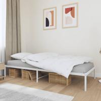 Bedframe metaal wit 90x200 cm