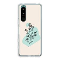 Violets are blue: Sony Xperia 5 III Transparant Hoesje