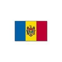 Gevelvlag/vlaggenmast vlag Moldavie 90 x 150 cm   -