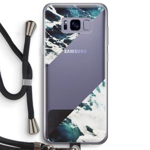 Golven: Samsung Galaxy S8 Plus Transparant Hoesje met koord