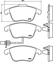 Remmenset, remschijf BREMBO, Remschijftype: Geperforeerd, Inbouwplaats: Achteras: , u.a. für Audi