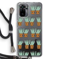 Sansevieria: Xiaomi Redmi Note 10 Pro Transparant Hoesje met koord