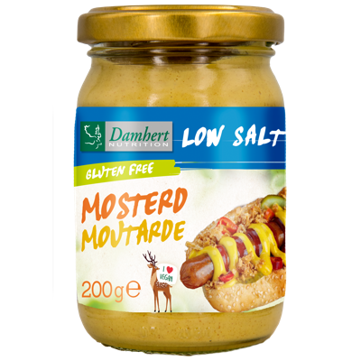 Damhert Low Salt Mosterd Glutenvrij