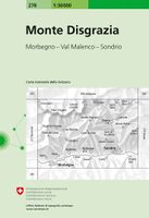 Wandelkaart - Topografische kaart 278 Monte Disgrazia | Swisstopo - thumbnail