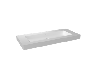 Storke Mata High enkele wastafel matte Solid Surface 120 x 52 cm