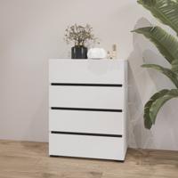 Home365 Ladekast Crotone - 4 lades - Wit