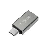 LogiLink USB 3.2 Gen 1 (USB 3.0) Adapter [1x USB-C stekker - 1x USB 3.2 Gen 1 bus A (USB 3.0)] AU0042