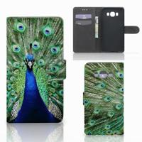 Samsung Galaxy J7 2016 | Telefoonhoesje | Met pasjeshouder | Pauw