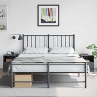 Nachtkastjes 2 st 34,5x39x44 cm staal antracietkleurig