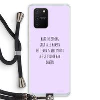 Sprong: Samsung Galaxy S10 Lite Transparant Hoesje met koord