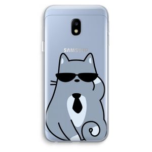 Cool cat: Samsung Galaxy J3 (2017) Transparant Hoesje
