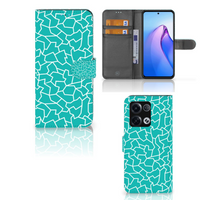 OPPO Reno8 Pro Hoesje Cracks Blue